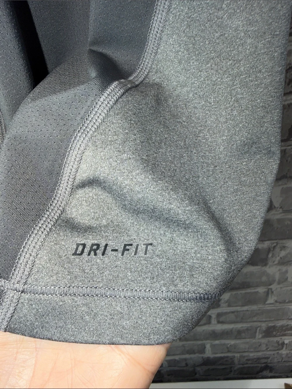 Nike‎ Pro Gray Performance Tank Top with Black Swoosh